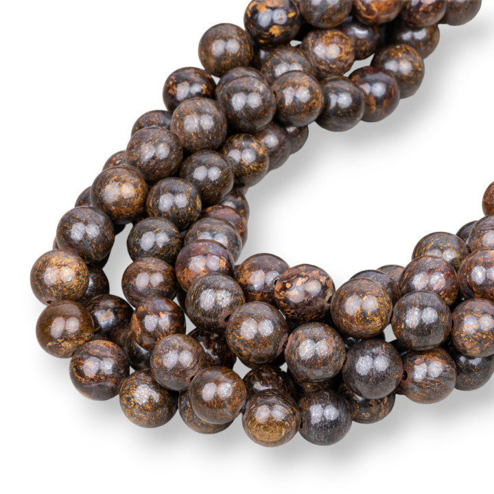 Bronzite Στρογγυλό Λείο 12mm