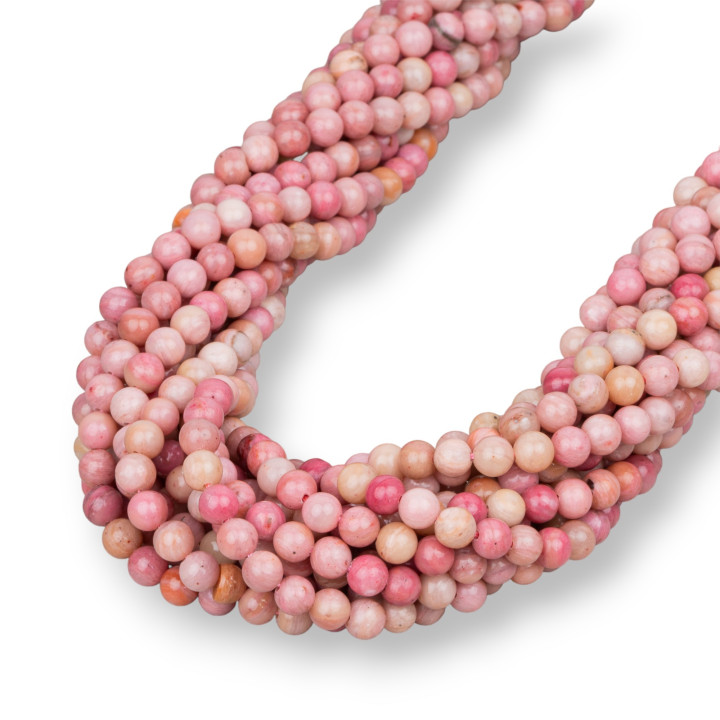 Rhodonite Ronde Lisse 04mm