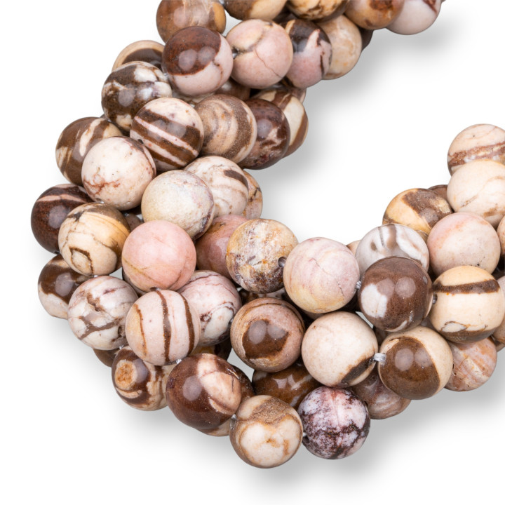 Australian Zebra Jasper Round Smooth 10mm