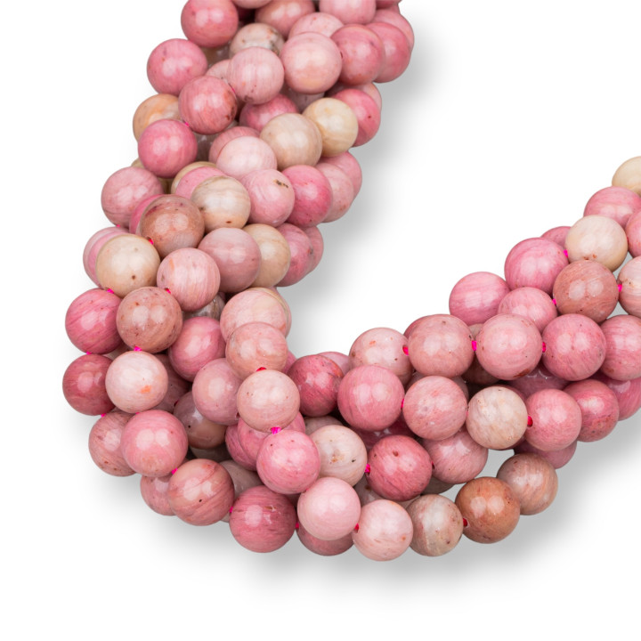 Rhodonite Ronde Lisse 06mm