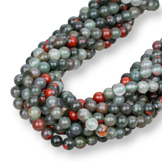 Jaspe sanglant Lisse rond Jaspe sanguin 06mm