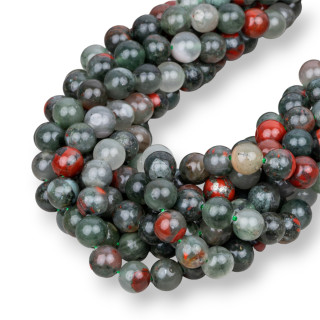 Bloody Jasper Lisse Rond Bloodstone 08mm