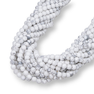 Aulite Bianco Tondo Liscio  4mm