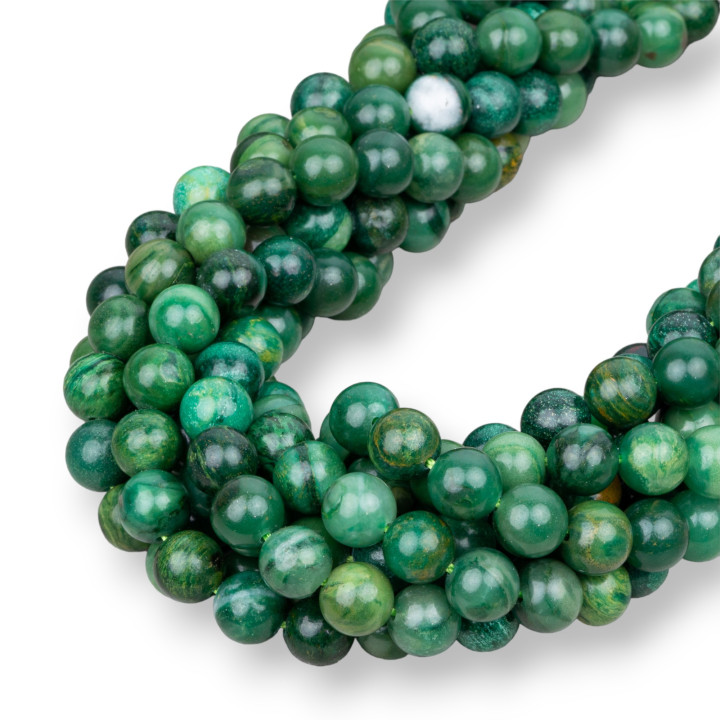 Jade Africain Rond Lisse 10mm