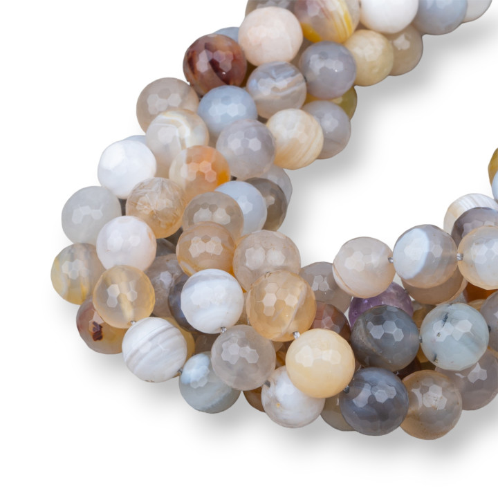 Agate du Botswana Facette 10mm