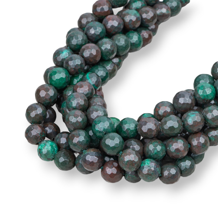 Facettierter Turmalin-Jaspis 08 mm Grün
