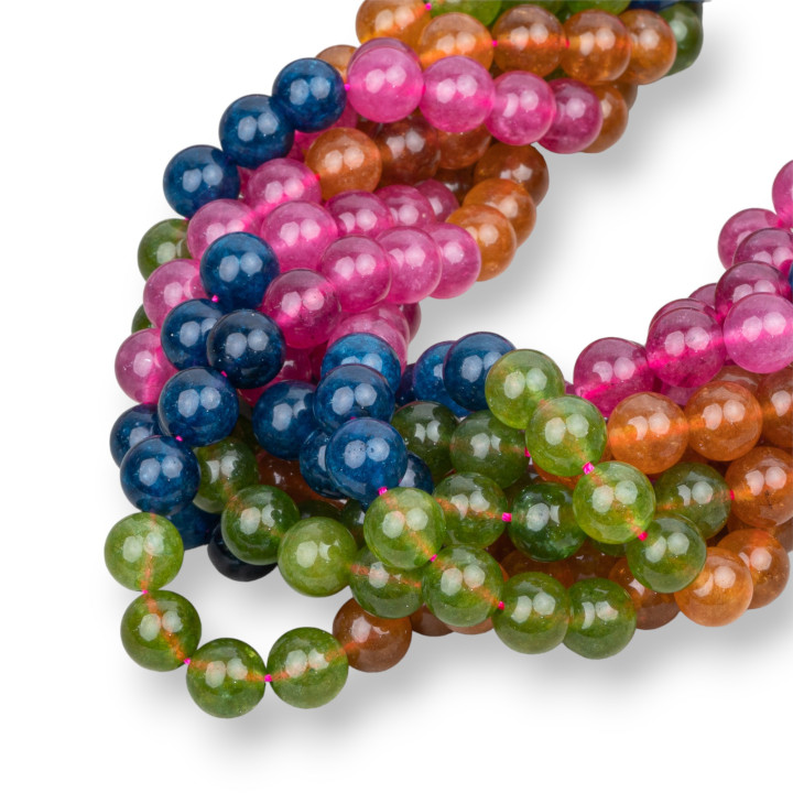 Jade Tourmaline Lisse Rond 08mm