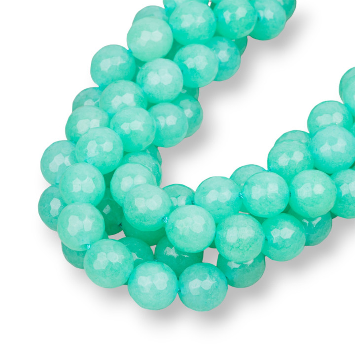 Jade Vert Chrysoprase Facette 10mm