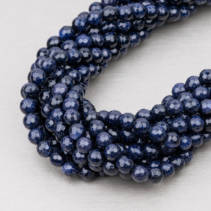 Faceted Blue Sun Stone 06mm