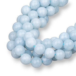 Aquamarine Jade Στρογγυλό Λείο 14mm