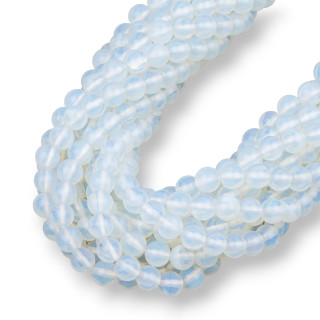 Opale Synthétique Lisse Ronde 06mm