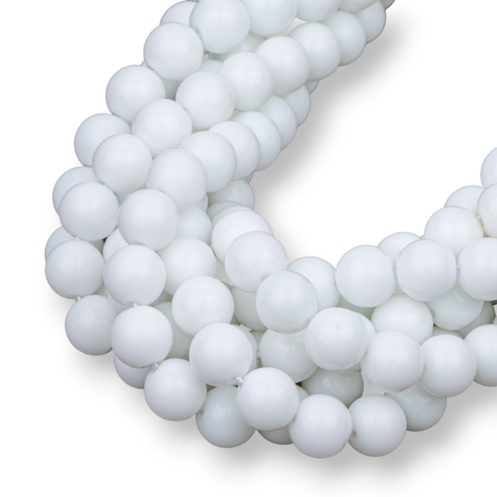 Agata Blanca Lisa Redonda 08mm