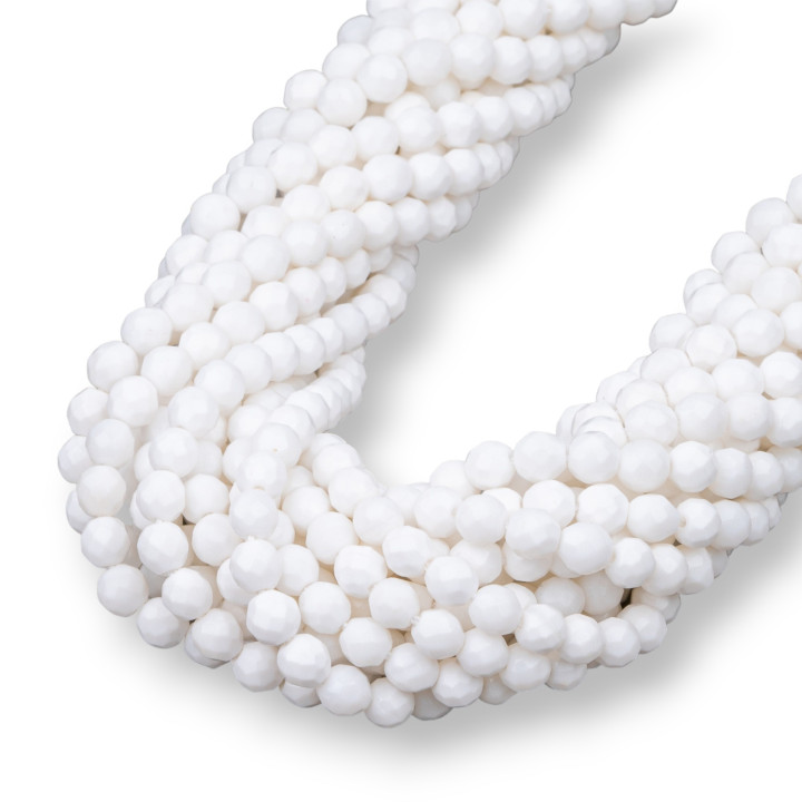 Concha Blanca Facetada 04mm