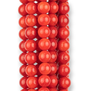 Corallo Bamboo Rosso Sardegna Tondo Liscio  6-7mm Seconda Scelta