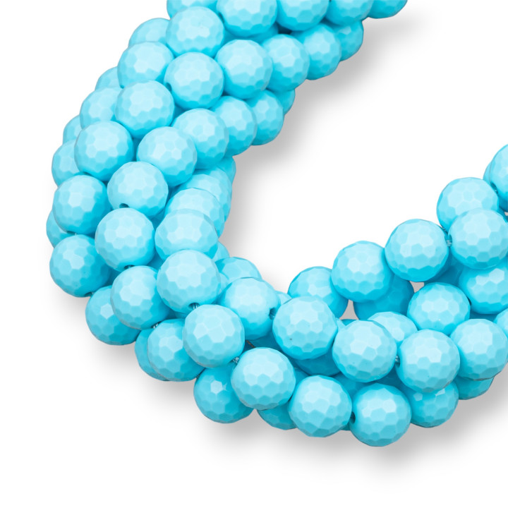 Faceted Turquoise Paste 08mm