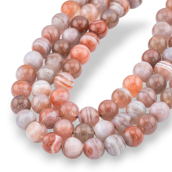 Ágata de Botswana Tapa Redonda Lisa 13mm