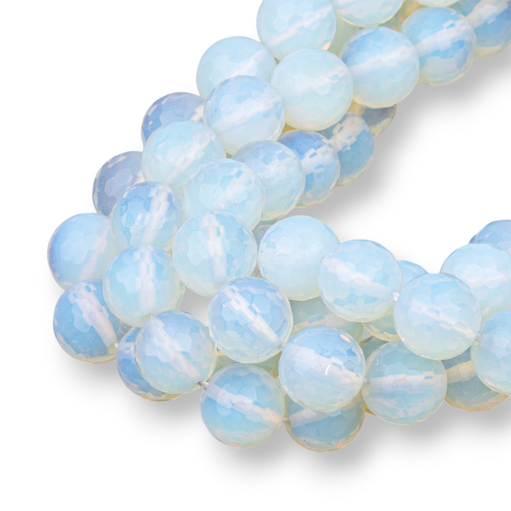 10 mm facettierter synthetischer Opal