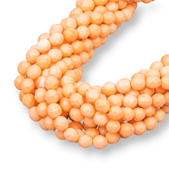 Faceted Angel Skin Coral Paste 06mm