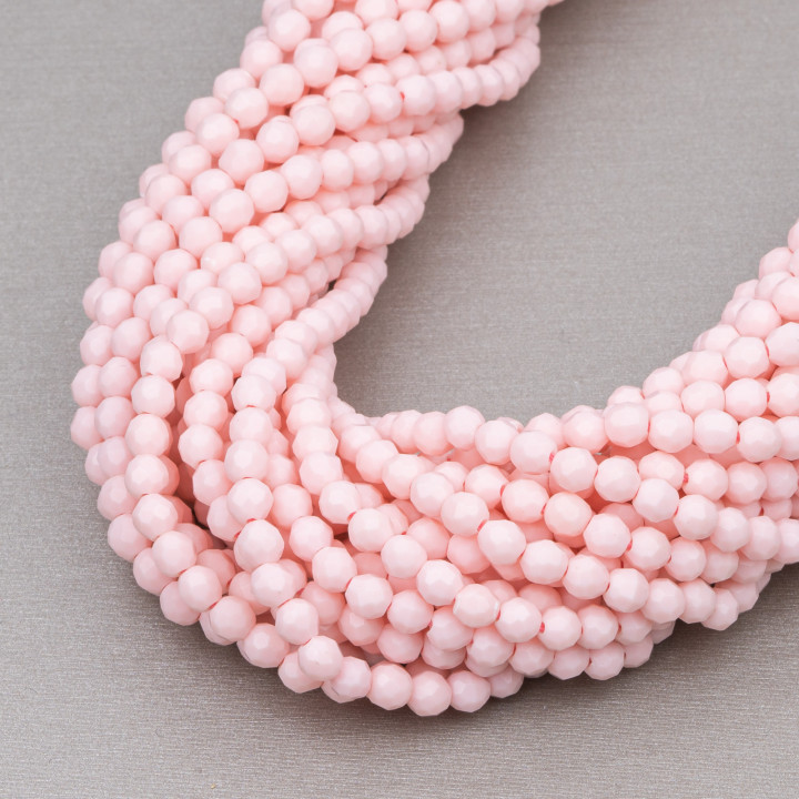 Pâte De Corail Rose Clair Synt Facette 04mm