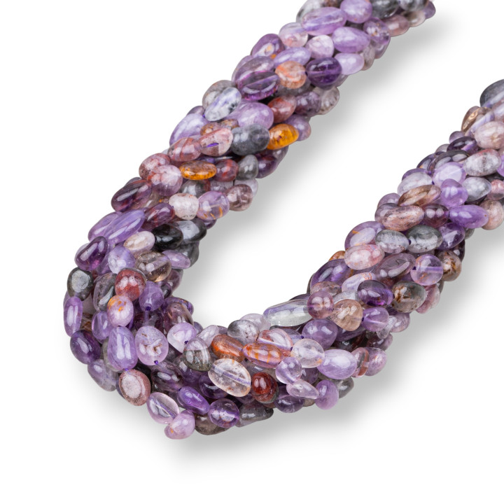 Améthyste Roche Hématoïde Roulée 6x8mm