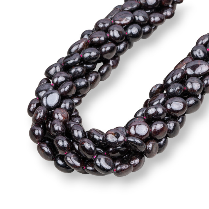 Trommelstein Granat 10x12mm