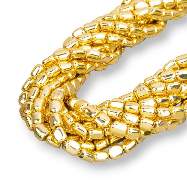 Piedra Tumbled Hematites 7x9mm Oro 18k