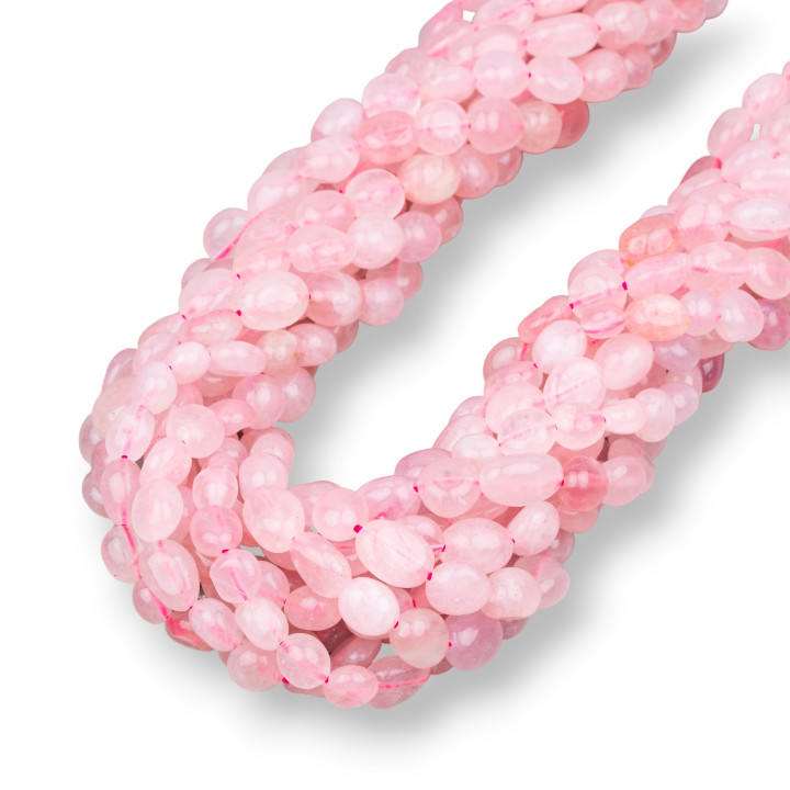 Rosa Morganit-Felsen getrommelt 6x8mm