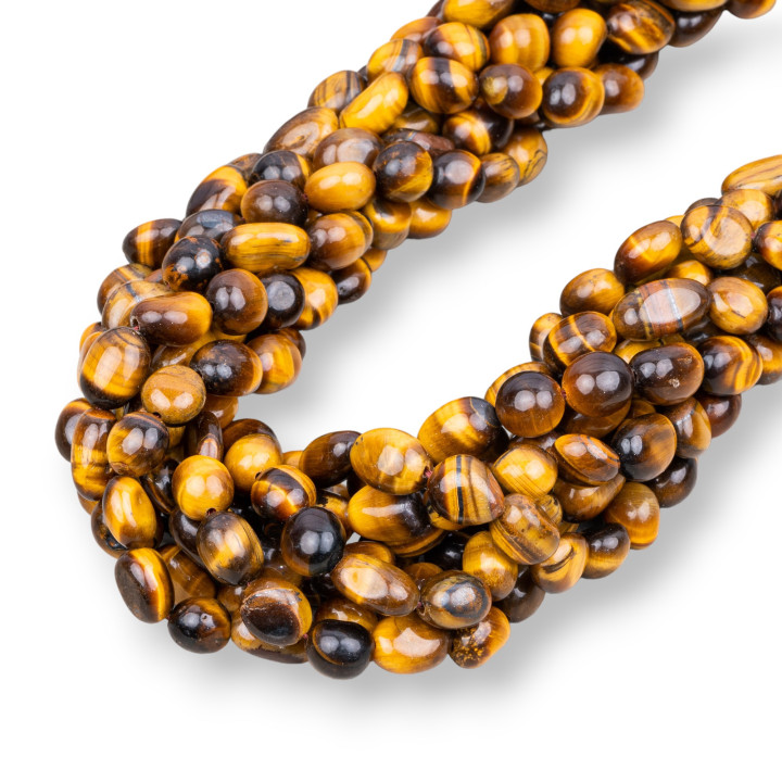 Yellow Tiger's Eye Tumbled Stone 8x10mm