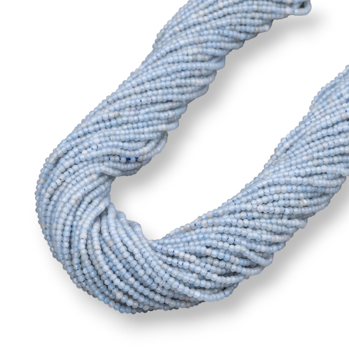 Blauer Aventurin, facettierter Diamantschliff, 1,8 mm