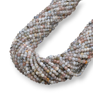 Labradorite grise à facettes taillée en diamant 3,0 mm