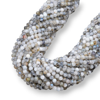 Labradorite Grise Facette Taille Diamant 3.5mm