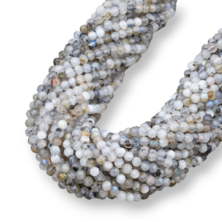Labradorite Grise Facette Taille Diamant 3.5mm