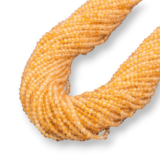 Έντονη Citrine Quartz Faceted Diamond Cut 2,2mm