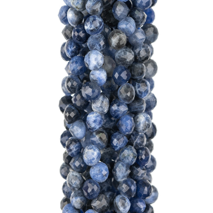 Sodalita Gotas Briolette Facetado MachineCut 5-6mm