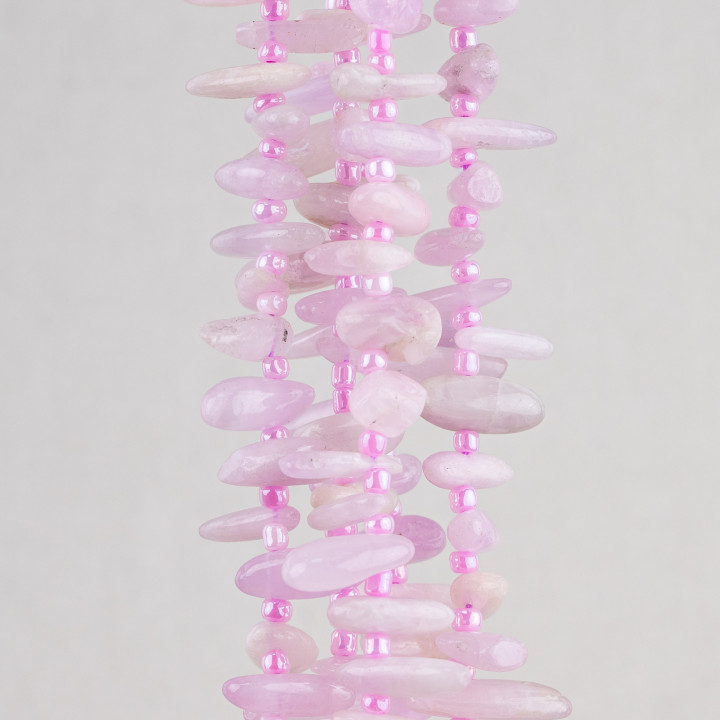 Franges Kunzite Pierre Irrégulière Roulée 8-20mm