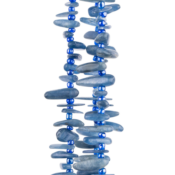 Piedra Irregular Con Flecos De Cianita Tumbled 8-20mm