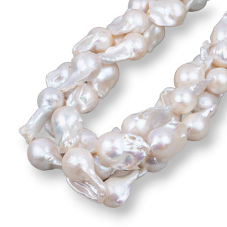 Baroque Teardrop River Pearls (AQL) 90-100gr Λευκό