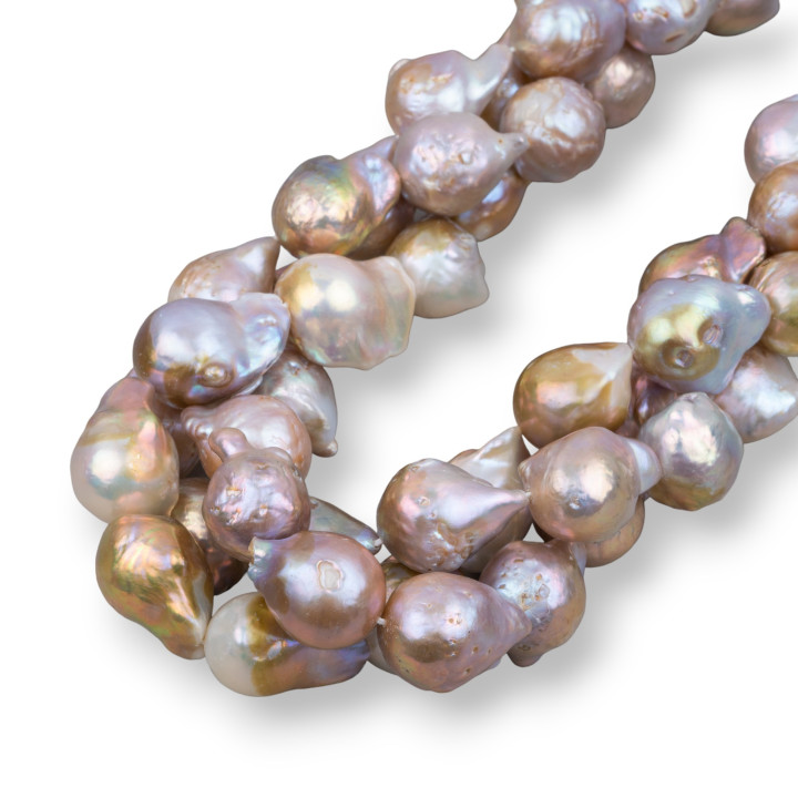 Baroque Teardrop River Pearls (AQL) 110-120gr Bronze Multicolor