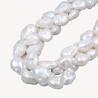 Perles de rivière baroques en forme de larme (ABW) 110-120gr