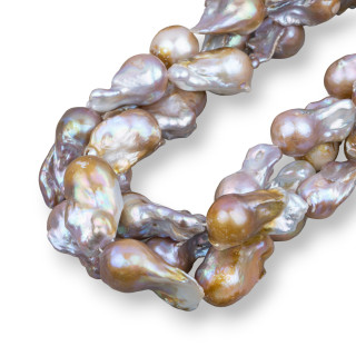 Perles de rivière baroques en forme de larme (AWE) 100-110gr Bronze