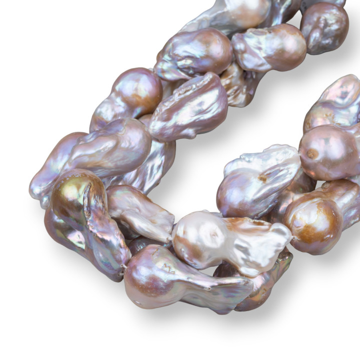 Baroque Teardrop River Pearls (AWE) 120-130gr Bronze