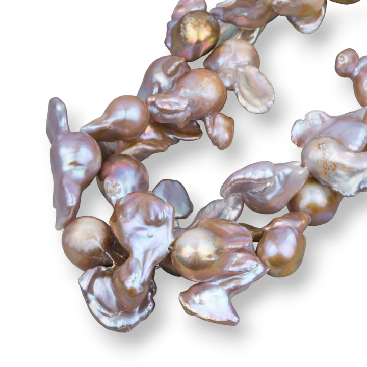 Perles de rivière baroques (ASS) 110-120gr Bronze