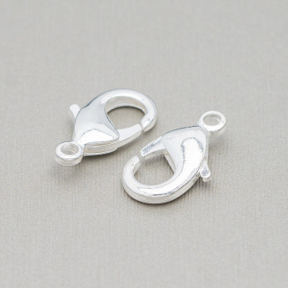 Fermoir Mousqueton Laiton Sans Nickel 19mm 90pcs Argent