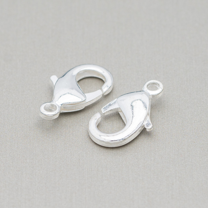 Nickelfree Brass Carabiner Clasp 19mm 90pcs Silver