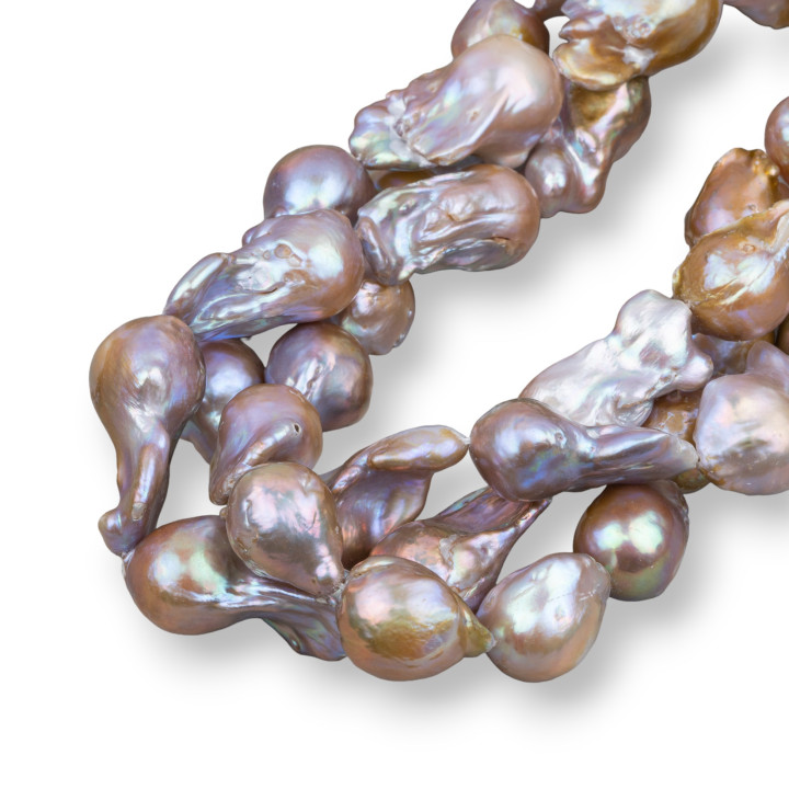 Baroque Teardrop River Pearls (AWE) 110-120gr Bronze