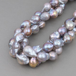Teardrop Baroque River Pearls (NSW) 80-90gr Bronze Gris
