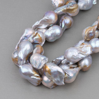 Perlas de Río Barroco Lágrima (NSW) 110-120gr Gris Bronce