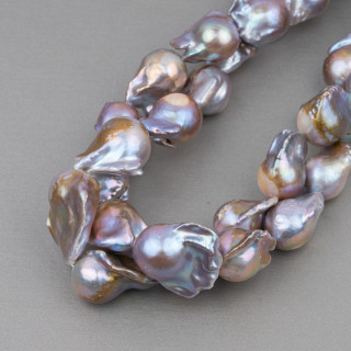 Baroque Teardrop River Pearls (NSW) 130-140gr Bronze