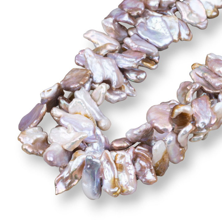 Perles De Rivière Keshi (GSM) Lilas 70-80gr