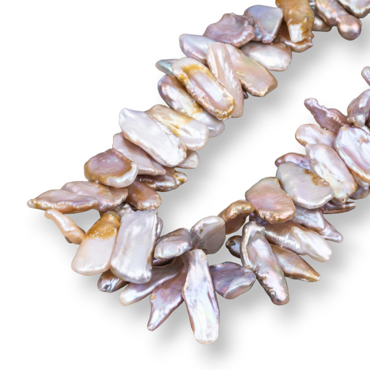 Keshi River Pearls (GSM) Λιλά 80-90γρ